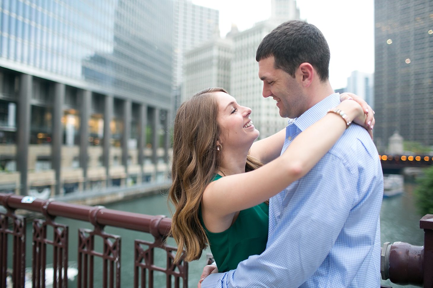 downtown chicago engagement