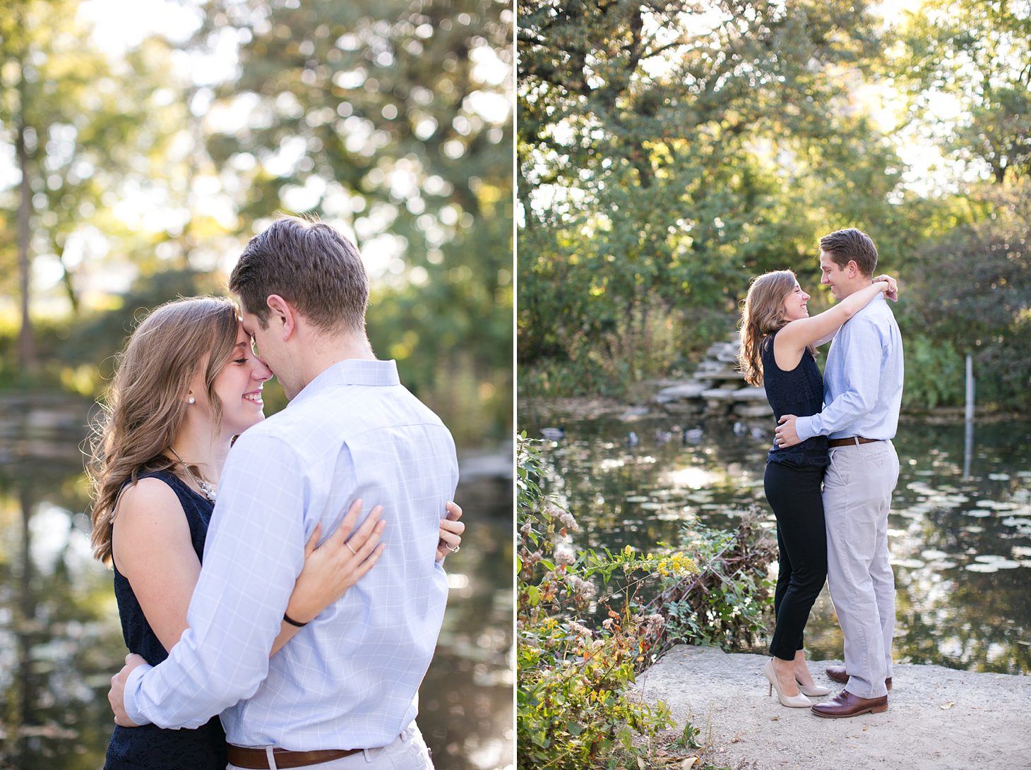 Lily pond & Chicago skyline engagement photos by Christy Tyler Photography_0003