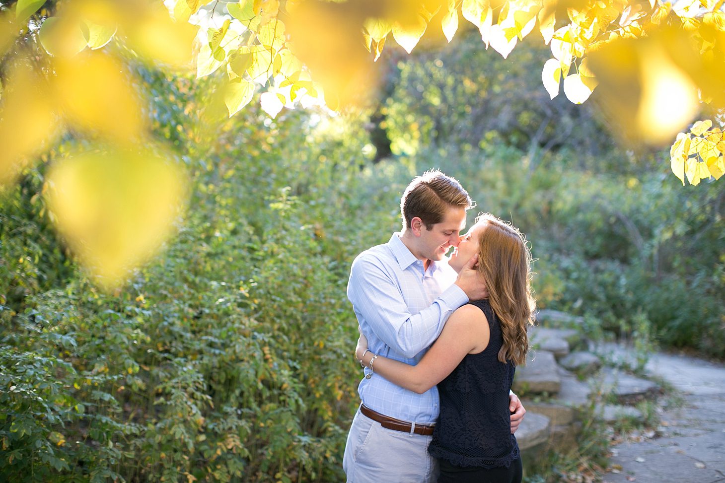Lily pond & Chicago skyline engagement photos by Christy Tyler Photography_0006