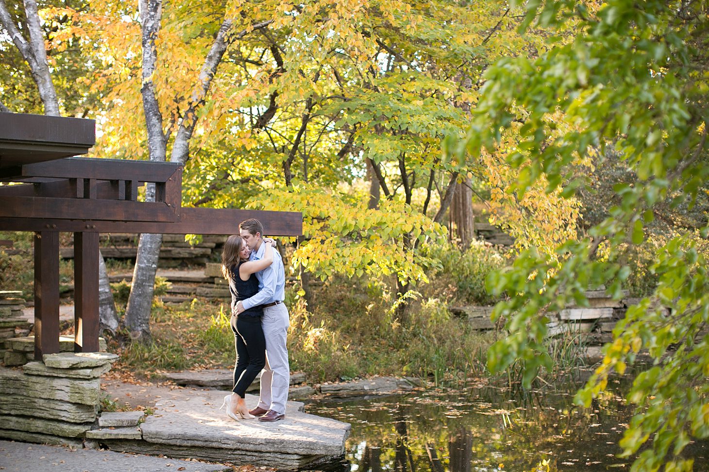 Lily pond & Chicago skyline engagement photos by Christy Tyler Photography_0012