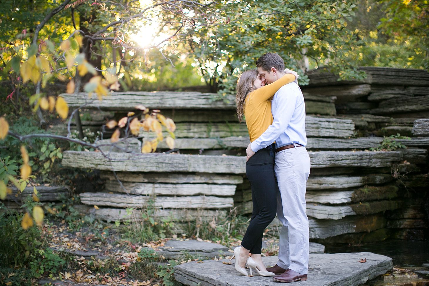 Lily pond & Chicago skyline engagement photos by Christy Tyler Photography_0018