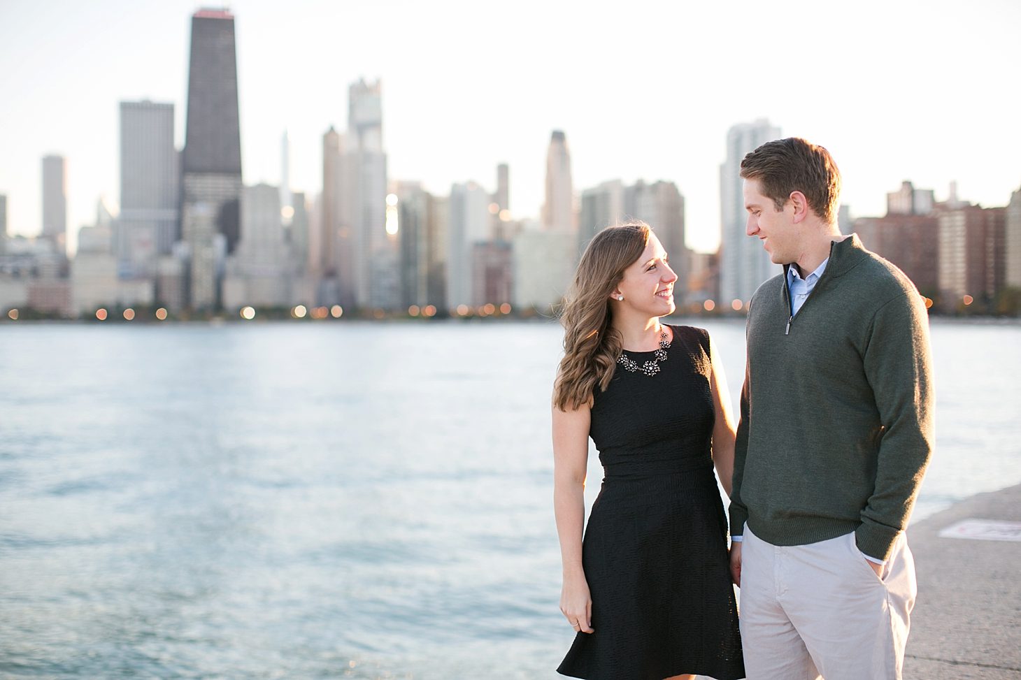 Lily pond & Chicago skyline engagement photos by Christy Tyler Photography_0023