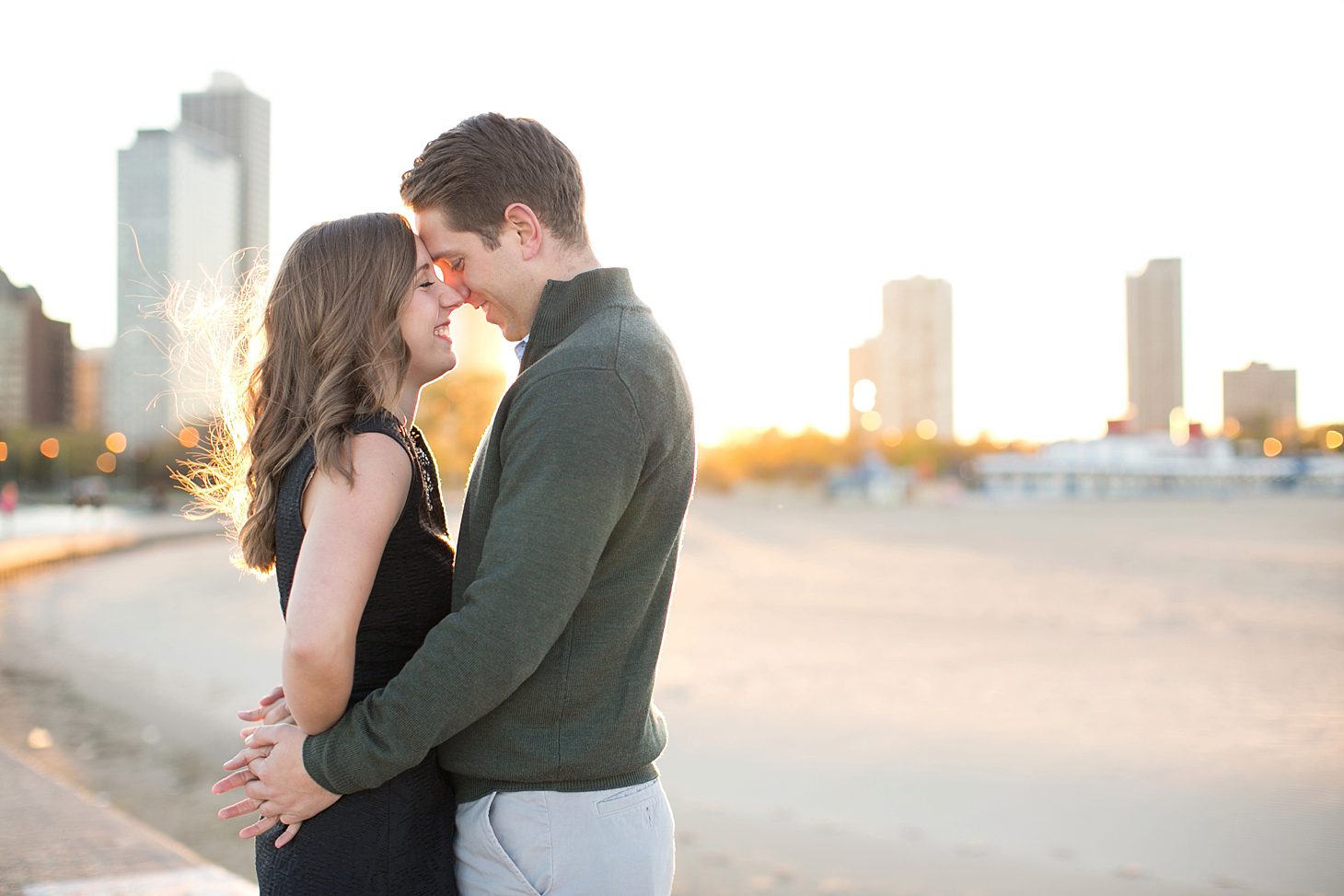 Lily pond & Chicago skyline engagement photos by Christy Tyler Photography_0025