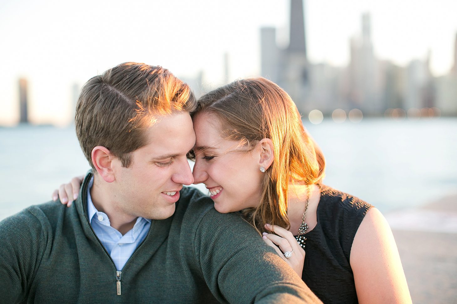 Lily pond & Chicago skyline engagement photos by Christy Tyler Photography_0029