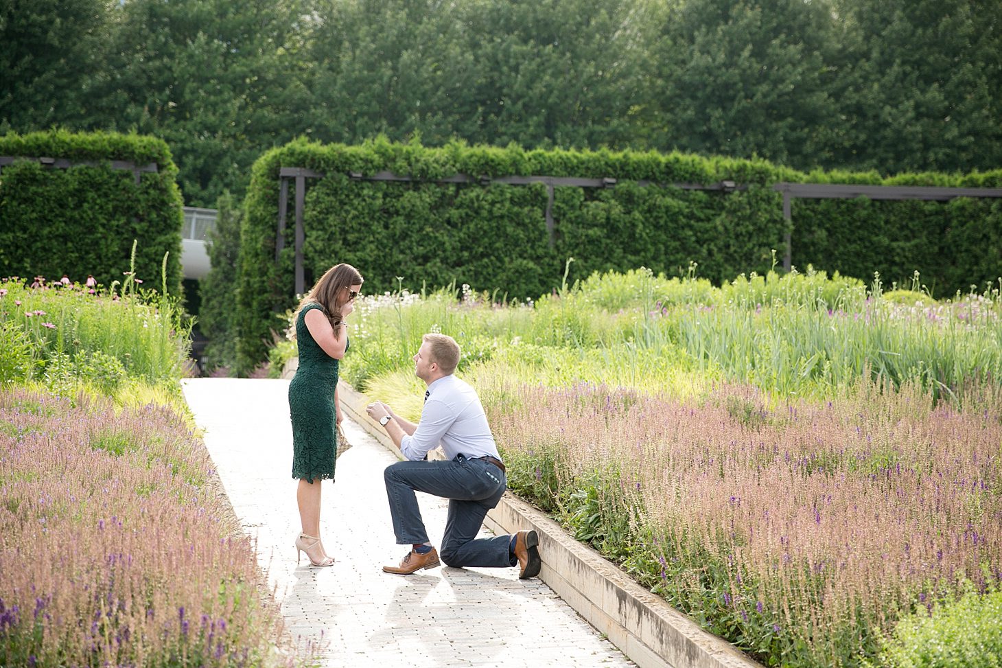 Chicago Proposal Photography Lurie Garden_0006