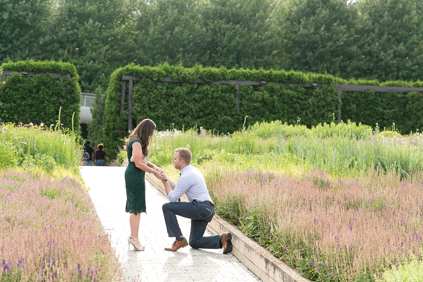 Chicago Proposal Photography Lurie Garden_0008