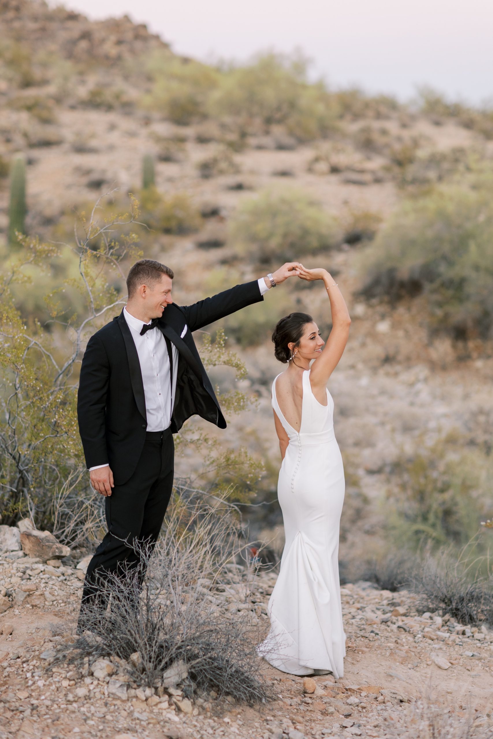 The bride and groom danced at their Camelback Inn in Scottsdale wedding