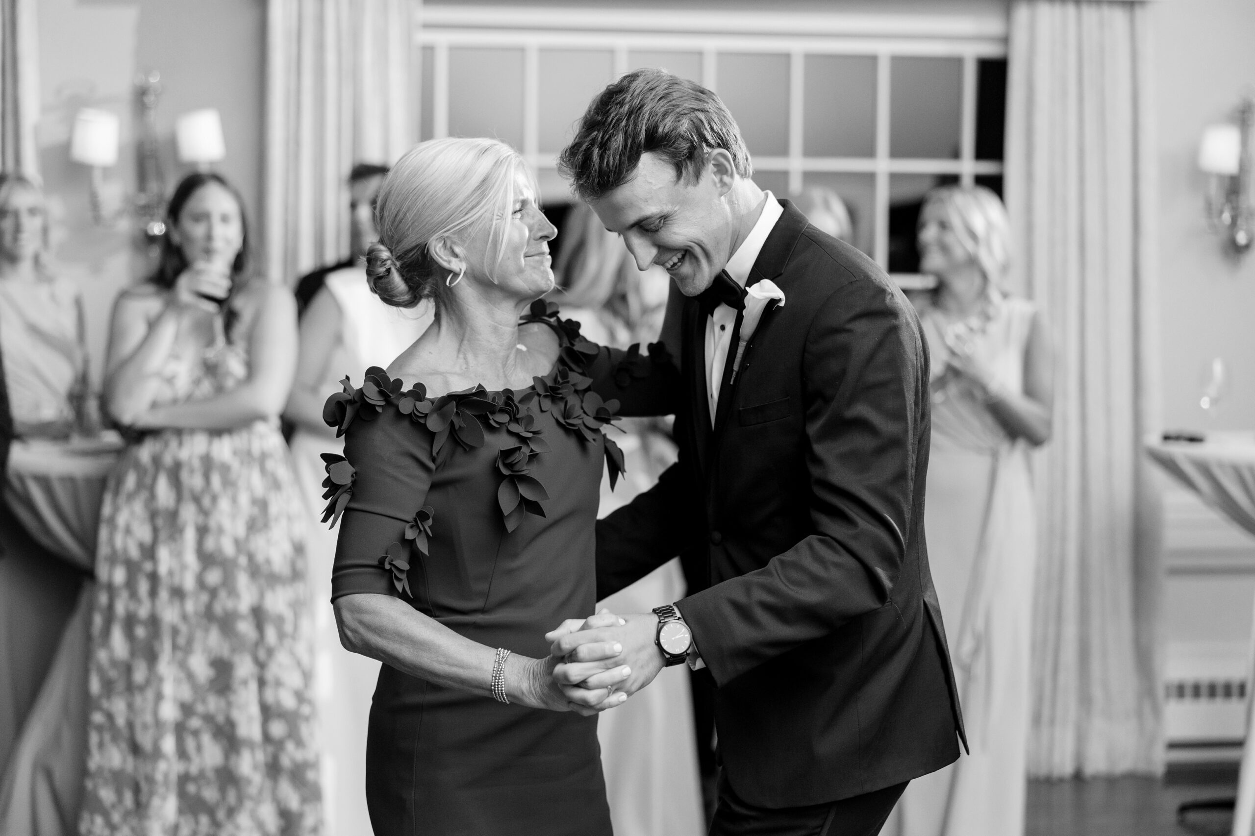 The groom and his mother danced at the Westmoreland Country Club wedding reception