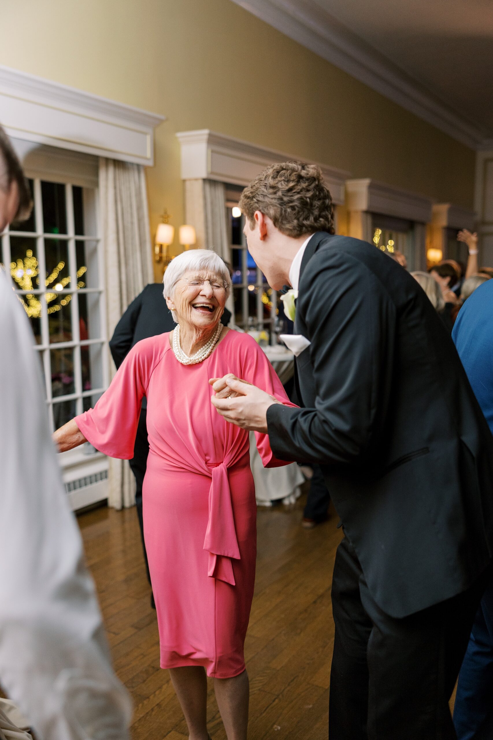 Guests enjoyed the reception at the Westmoreland Country Club wedding
