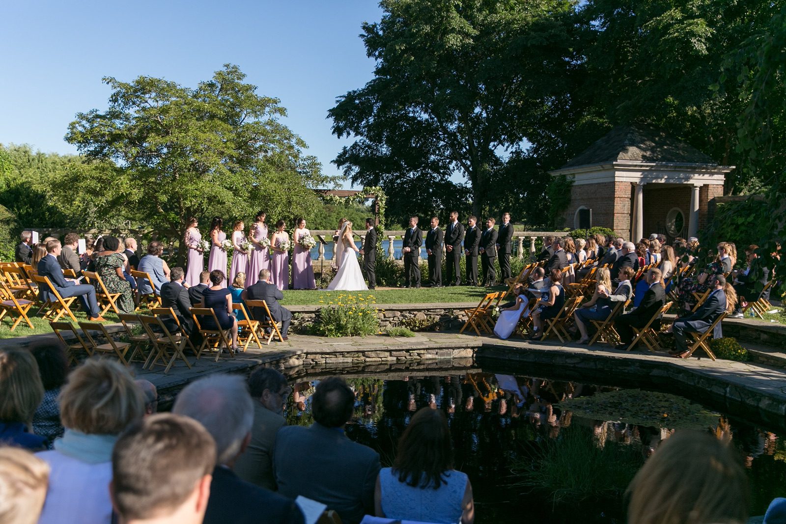 Chicago Botanic Garden wedding ceremony